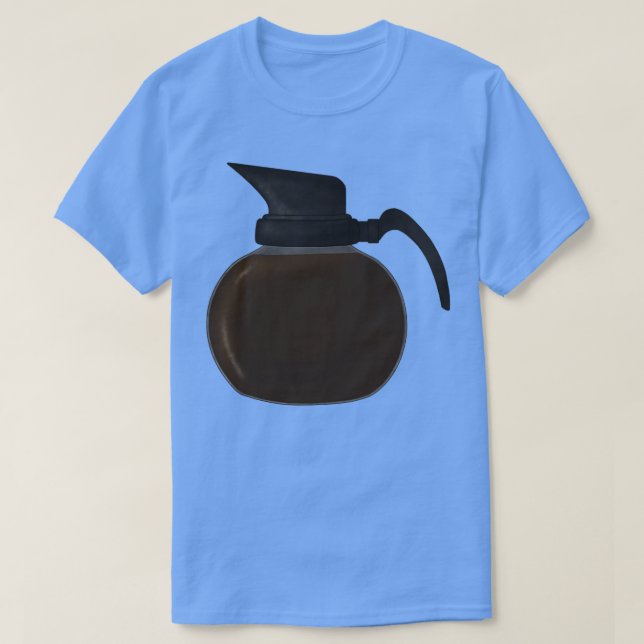 Camiseta Café con tapa negra (Diseño del anverso)