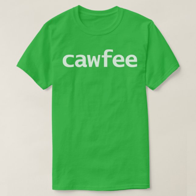 Camiseta Café con una tipografía acentuada Texto blanco (Diseño del anverso)
