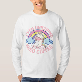 Camiseta Café Con Unicornio