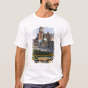 Camiseta Café con vista a la catedral de Wawel, colina de W