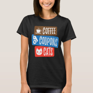 Camiseta Café Coupons Gatos Cuponeando para el apodo 1