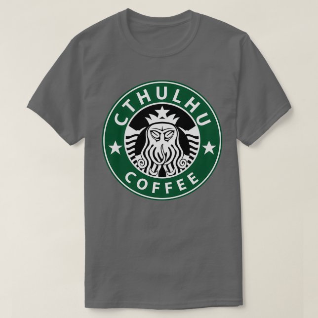 Camiseta Café Cthulhu (Diseño del anverso)