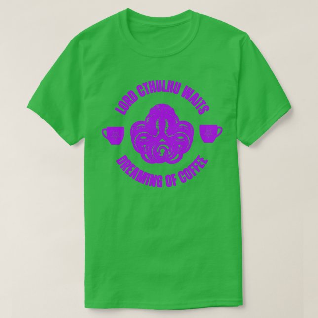 Camiseta Café Cthulhu (Diseño del anverso)