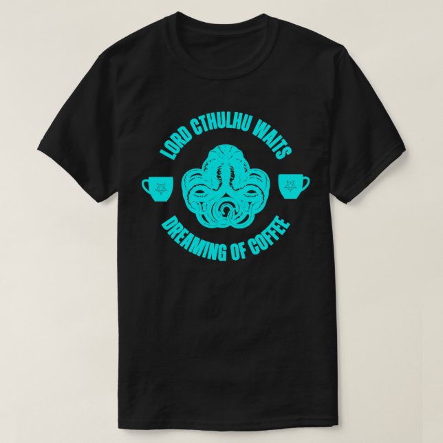 Camiseta Café Cthulhu4 (Diseño del anverso)