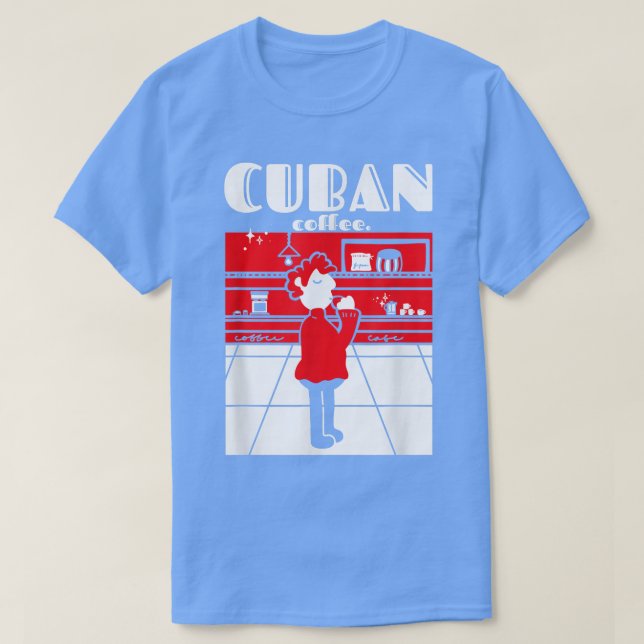 Camiseta Café cubano retro Cafecito Espresso Lover Latte D (Diseño del anverso)