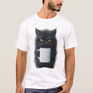 Camiseta Café Cute Cat Coffee Mug - Diseño cerámico Reñido