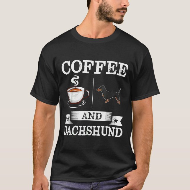 Camiseta Café Dachshund (Anverso)