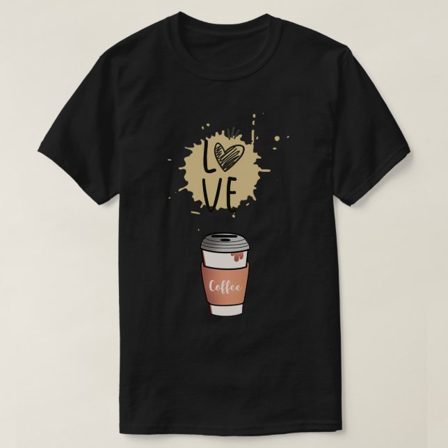 Camiseta Café de amor por el Día Nacional de Barista (Diseño del anverso)