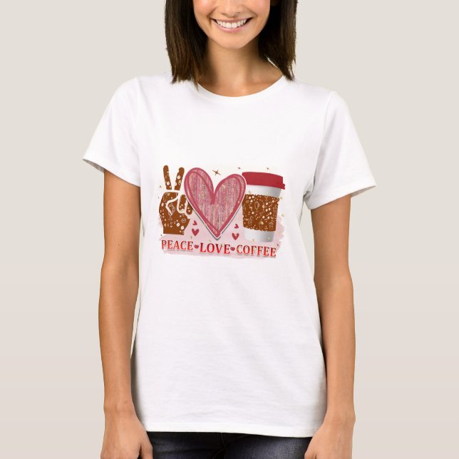 Camiseta Café de amor por la paz (Anverso)