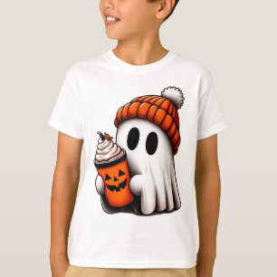 Camiseta Café de bebida fantasma lindo Hielo Fantasma Hallo
