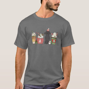 Camiseta Café de canapé negro Navidades de invierno mamá pe