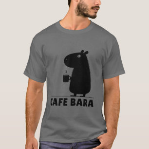 Camiseta Café de Capybara Cafe Bara Divertido Capy Lindo Ca