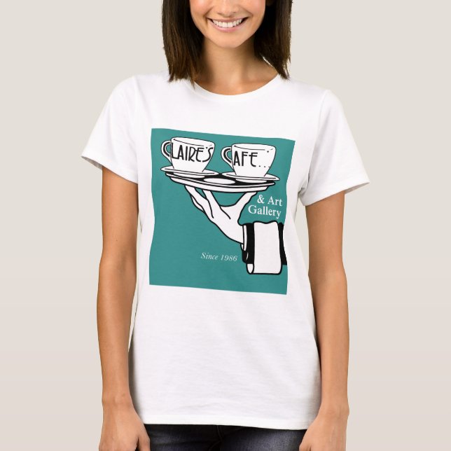Camiseta Café de Claires y galería de arte (Anverso)