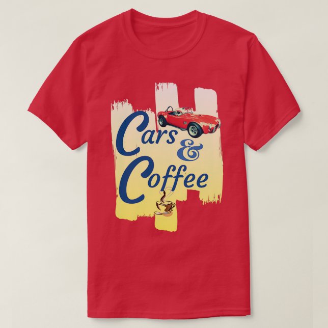 Camiseta Café de coches (Diseño del anverso)