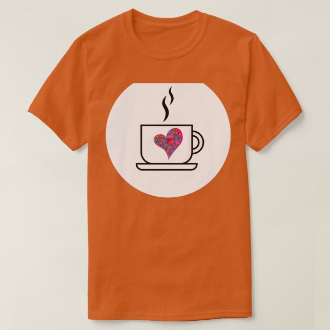 Camiseta Café de diseño nativo (Diseño del anverso)