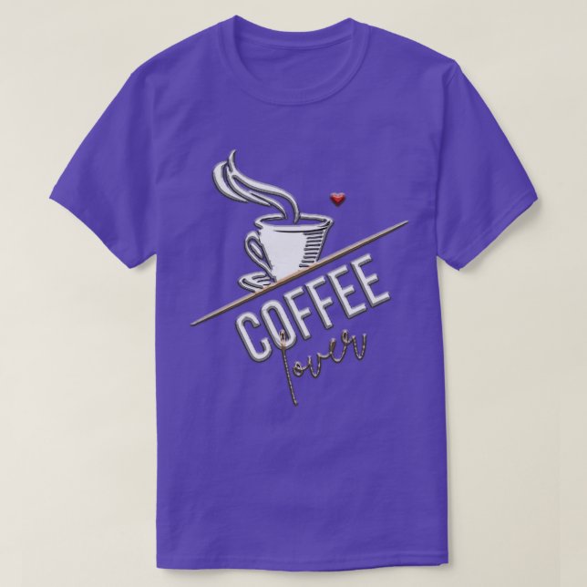 Camiseta Café de diseño negro porque el asesinato es gracio (Diseño del anverso)