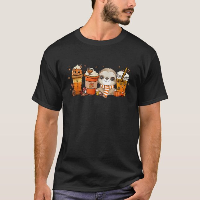 Camiseta Café de especias de calabaza espuma suave otoño (Anverso)