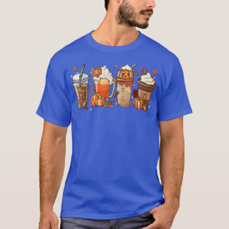 Camiseta Café de especias de calabaza Latte otoño temporada