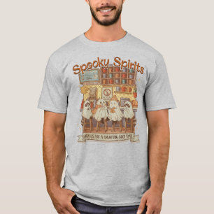 Camiseta Café de fantasmas adorables de Halloween con espec
