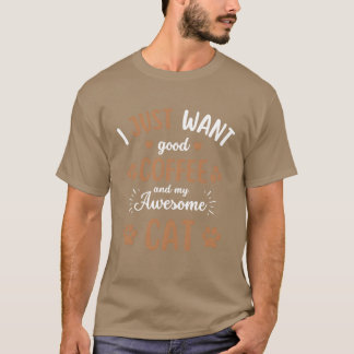 Camiseta Café de gato divertido