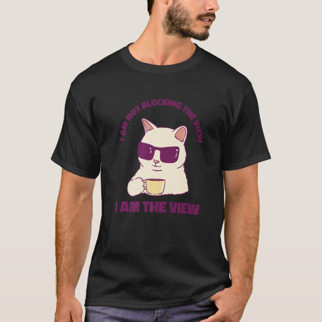 Camiseta café de gato lindo (Anverso)