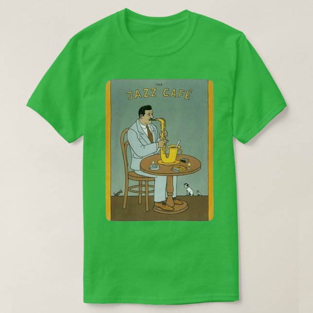 Camiseta café de jazz (Diseño del anverso)