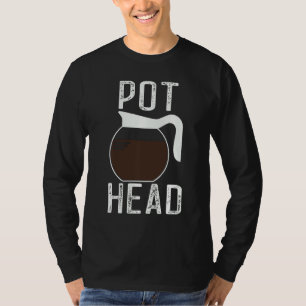 Camiseta Café de la cabeza de la olla vendimia