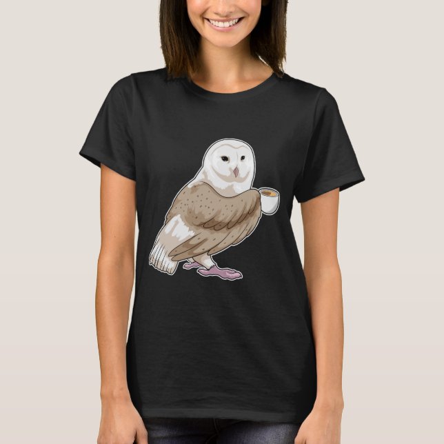 Camiseta Café de la copa de búho (Anverso)