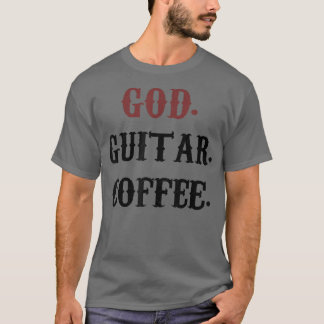 Camiseta Café de la guitarra de Dios