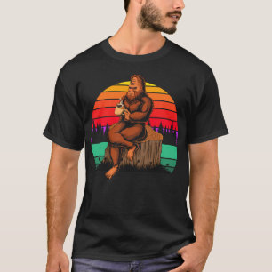 Camiseta Café de la Mañana Bigfoot Divertido Sasquatch Homb