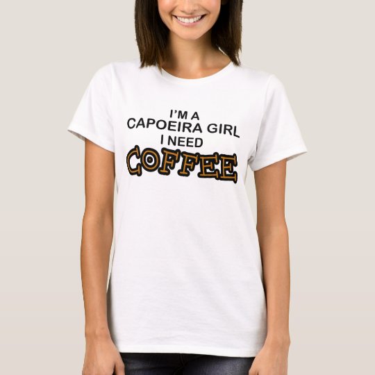 Camiseta Café de la necesidad - chica de Capoeira