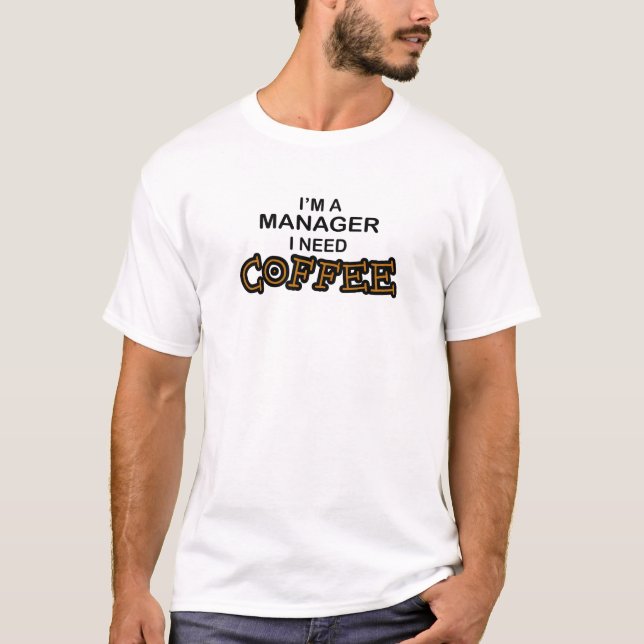 Camiseta Café de la necesidad - encargado (Anverso)