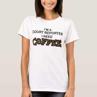 Camiseta Café de la necesidad - reportero de corte