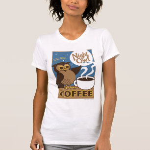 Camiseta Café de Lechuza Nocturno