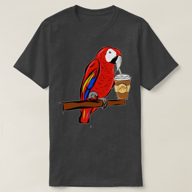 Camiseta Café de loro de arvejas 1 (Diseño del anverso)