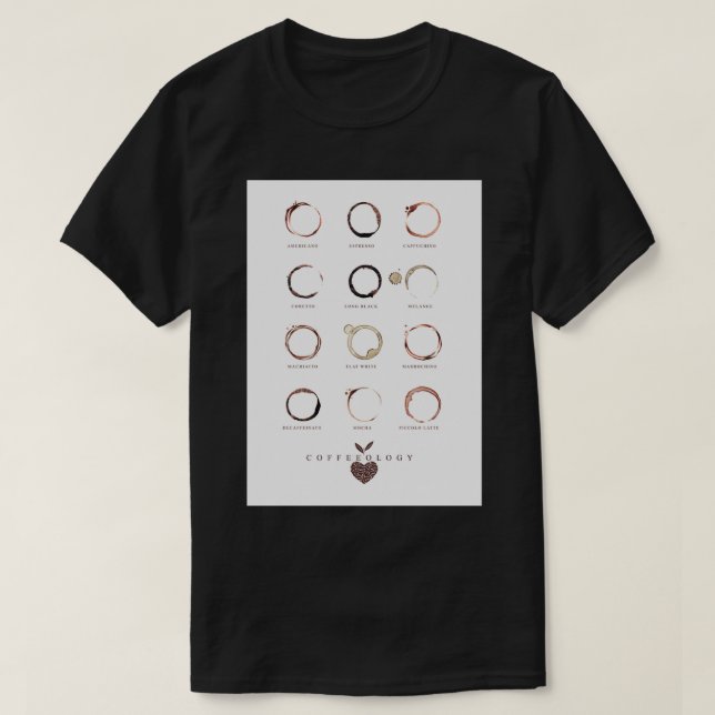 CAMISETA CAFÉ DE MANCHAS  (Diseño del anverso)