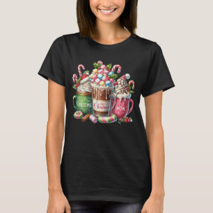 Camiseta Café de Navidades malvavientos de chocolate calien