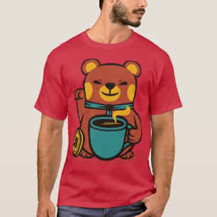 Camiseta Café de oso Manekineko por Tobe Fonseca