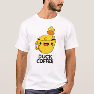 Camiseta Café de pato Gracioso Beber Pun