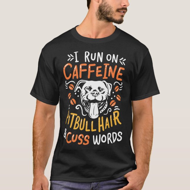 Camiseta Café de perro de Pitbull - Nuevo (Anverso)