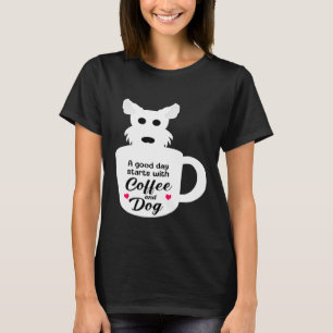 Camiseta Café de perro humorístico Westie Terrier