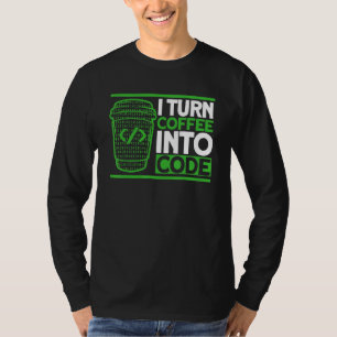 Camiseta Café de programación Código de codificación Desarr