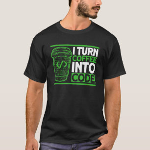 Camiseta Café de programación Código de codificación Desarr