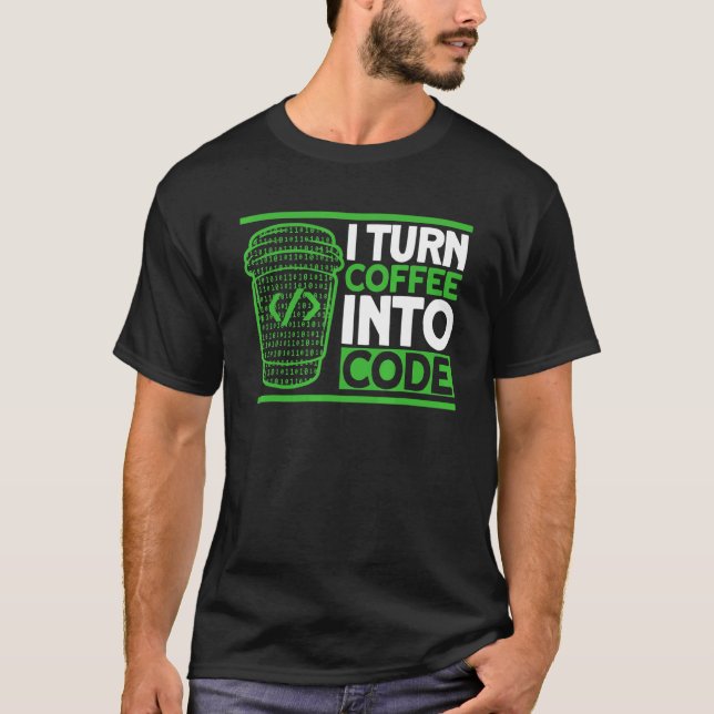 Camiseta Café de programación Código de codificación Desarr (Anverso)
