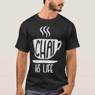 Camiseta Café de té picante Lover Tea Negro Masala Leche