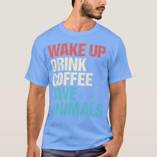 Camiseta Café de veterinario Animales familia de veterinari