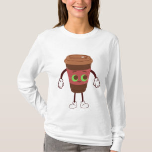 Camiseta café de viaje mágico marrón