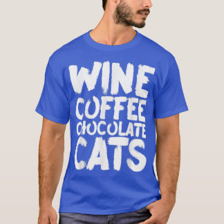 Camiseta Café de vino Chocolate Gatos