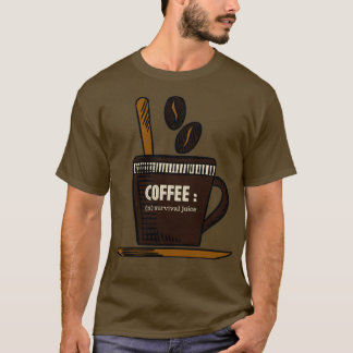 CAMISETA CAFÉ DEL JUGO DE SUPERVIVENCIA