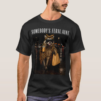 Camiseta Café del Mapache Tía Feral de Alguien